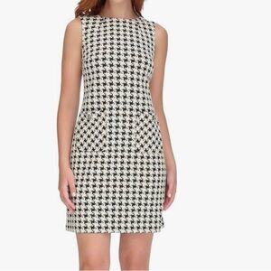 Tommy Hilfiger Black and White Houndstooth Dress NWT